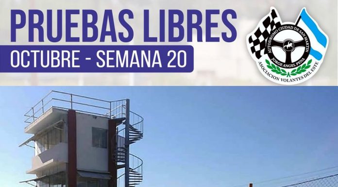 Días y horarios de pruebas para la semana 20 en San Martín…