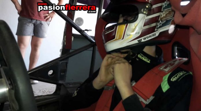 En asfalto, Tobías Pérez giró en un promocional…