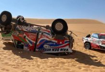 La dupla mendocina chocó de frente con un camión en la etapa 3, sonaba a abandono, pero…