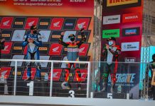 Superbike de Brasil: el mendocino Franco Pandolfino se hizo fuerte y terminó tercero en Interlagos…
