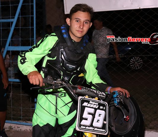 Tomas Muñoz cómodo al mando del campeonato de Motos Standar en Speedway…