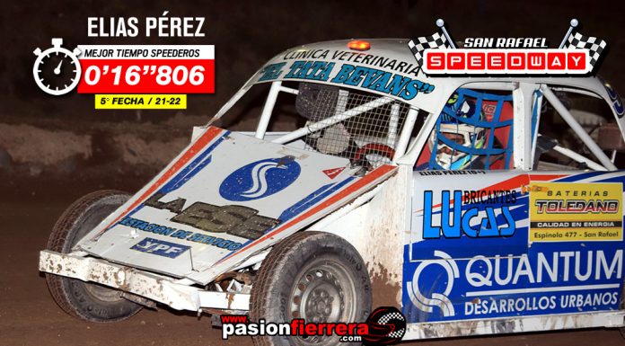 Tiempo vuelta x vuelta Speedweros, sigue siendo el más veloz la dupla Pérez / Barbay