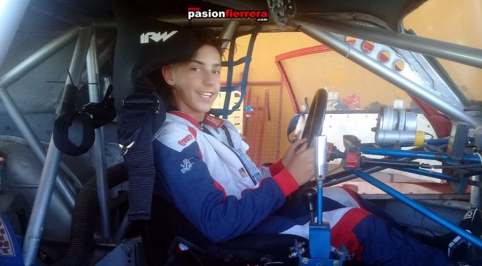 Agustín Palau tuvo su primera prueba en la Chevy de TC Cuyano…