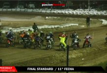 MOTOS STANDAR 110cc series, repechajes y finales A y B – 11° fecha Speedway San Rafael Mza 21/22