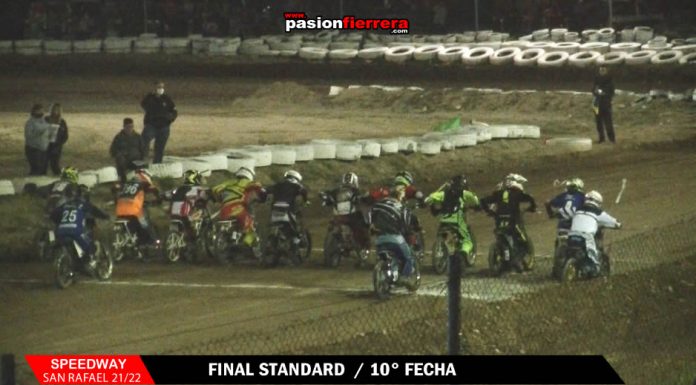 MOTOS STANDAR 110cc series, repechajes y finales A y B – 10° fecha Speedway San Rafael Mza 21/22