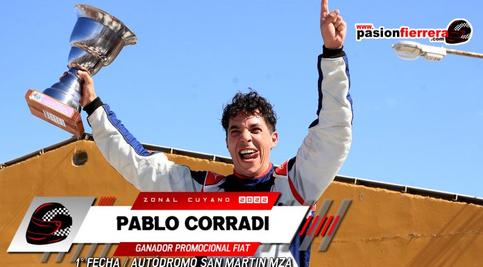 Gritó victoria por primera vez, Pablo Corradi cerró la primera fecha de la Promocional Fiat de lo más alto del podio…