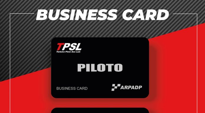 Turismo Pista San Luis, presenta Bussines Card PILOTOS….
