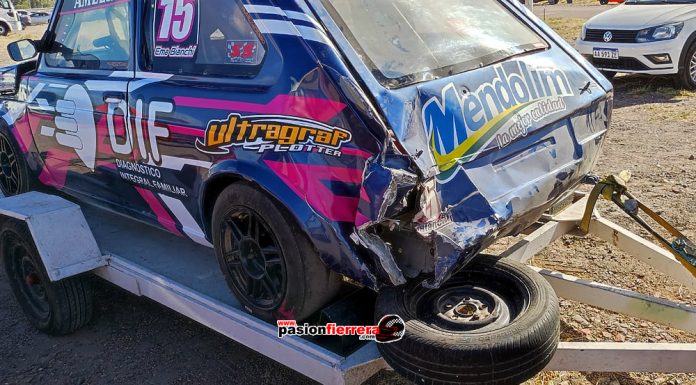 Con el auto muy herido Ema Bianchi pudo haber tenido un buen domingo…