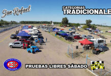 Pruebas libres Categorías Tradicionales en San Rafael, buen parque automotor se hace presente en el auódromo de ASA…