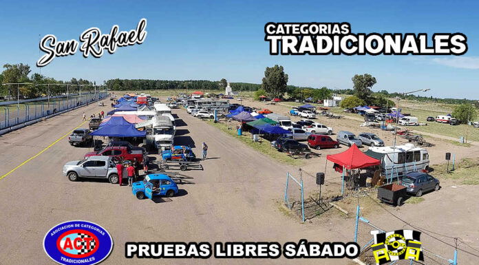 Pruebas libres Categorías Tradicionales en San Rafael, buen parque automotor se hace presente en el auódromo de ASA…