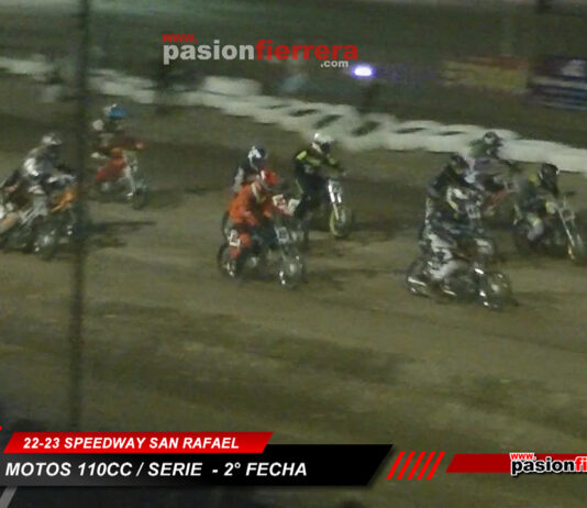 SERIES Y FINALES – MOTOS 110 “A” Y “B” 1° fecha Speedway San Rafael