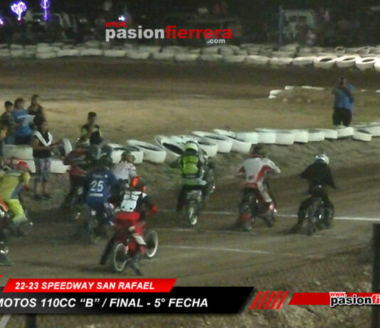 MOTOS 110cc A y B SERIES / FINAL – 5° fecha Speedway San Rafael