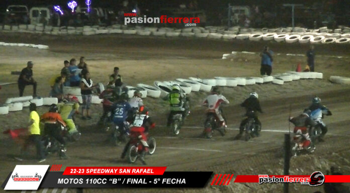 MOTOS 110cc A y B SERIES / FINAL – 5° fecha Speedway San Rafael