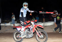 Bruno Besa el primer Campeón de Speedway San Rafael y en categoría Senior, Feliciano Sánchez y Fabricio de la Rosa esperan por la definición en 110cc