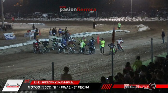 VIDEO: MOTOS 110CC “A” Y “B”- 8° fecha – SERIES / FINAL – Speedway San Rafael 22/23