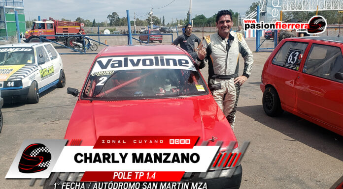 Charly el uno, en el Uno, Carlos Manzano clasificó como el mejor en el TP 1.4…