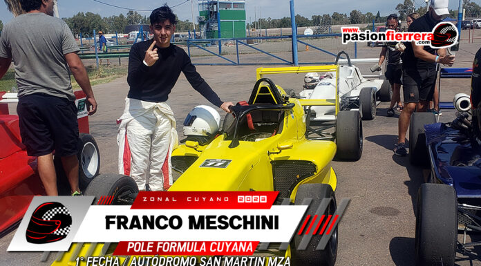 La primera pole para el juvenil Franco Meschini en la Formula Cuyana…
