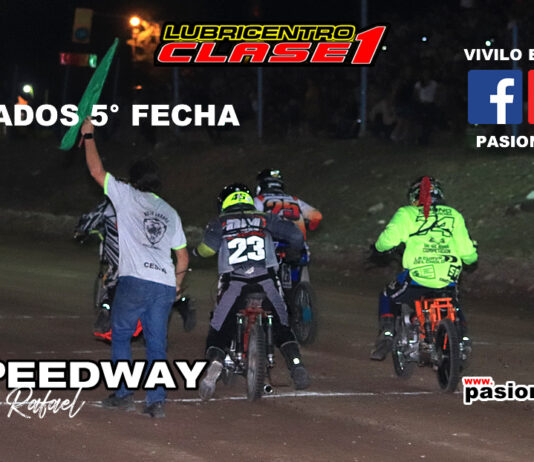 Speedway Resultados 5° fecha, autódromo Ciudad de San Rafael…