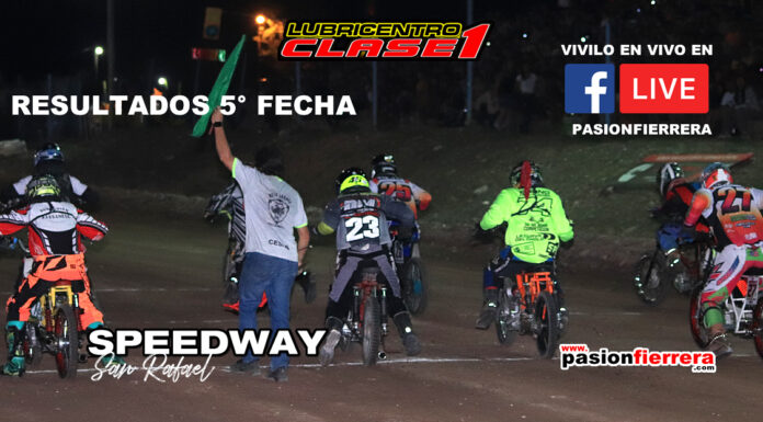 Speedway Resultados 5° fecha, autódromo Ciudad de San Rafael…