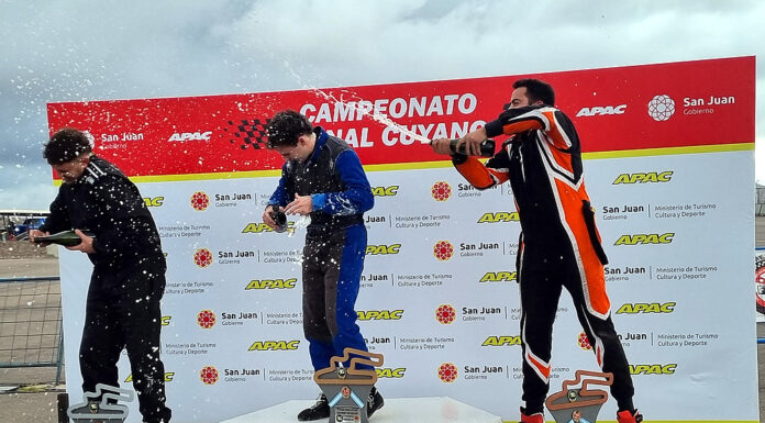 En la bajada de bandera Federico Buj, pero un recargo le entrega la victoria al local Pablo Pelegrina…