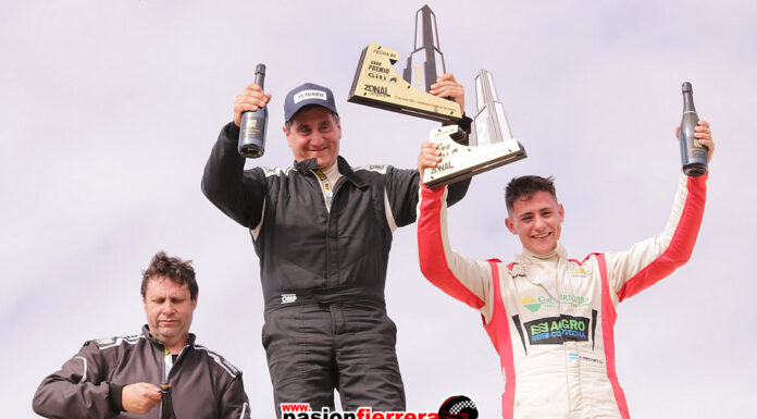 Padre e Hijo en el TC Cuyano, Fabián ganó, Fabrizio lo escolto, ambos bajo la asistencia de Gerardi Motorsport, em tercer puesto fue para Ricardo Moreno…