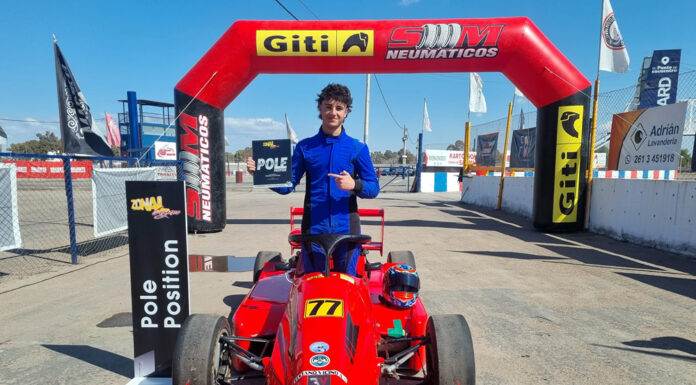 Luciano Vicino tiene la pole positión de la Fómula Cuyana y partirá desde el primer cajón en la serie…
