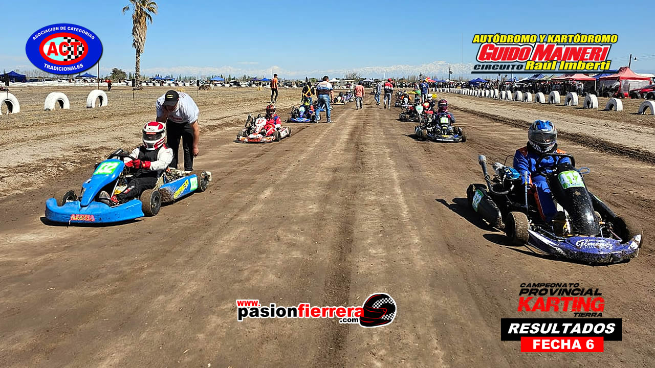 RESULTADOS FECHA 6 Campeonato Provincial de Karting Tierra, Kartódromo de Guido Maineri, Junín…