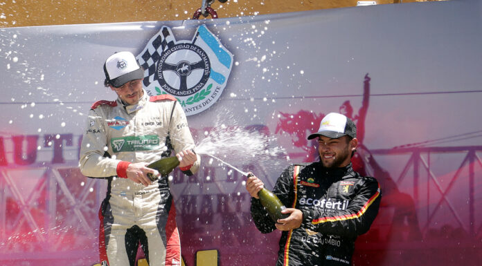 El regalo para papá, Vicino ganó y le dedicó el triufo a su padre, Nicolás Palau Campeón de la Formula Cuyana…