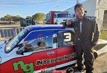 Nelson González el más veloz de la jornada sabatina en el TC Júnior, el de Gral. Alvear larga adelante en la serie…