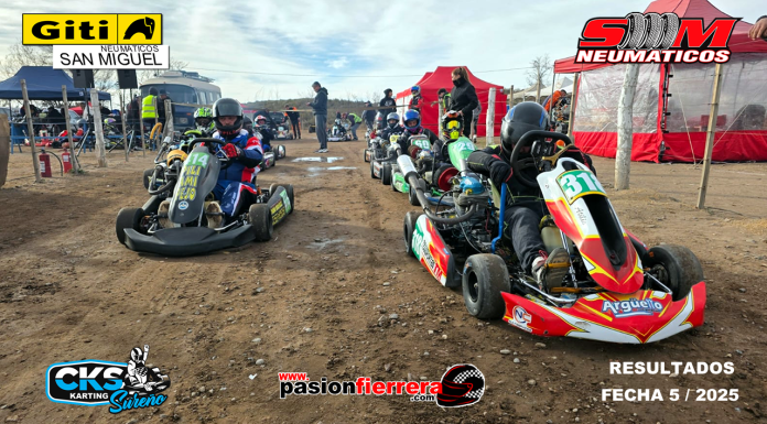 CKS Sureño, Resultados 5° fecha Kartódromo Carlos Giménez, Villa Atuel…