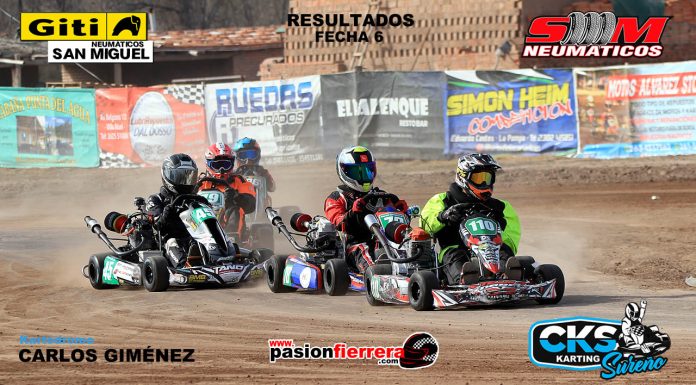 CKS Sureño, Resultados 6° fecha Kartódromo Carlos Giménez, Villa Atuel…