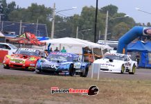 Fabri Maggini, Ricardo Moreno y Gabriel Castillo el 1 – 2 – 3 de la serie del TC Cuyano…