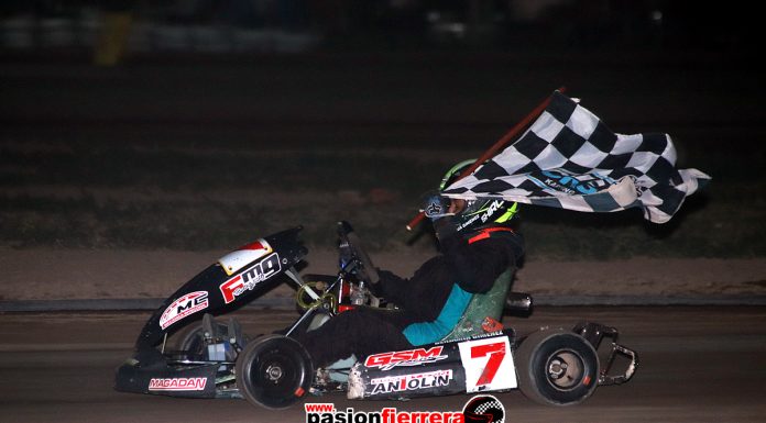 Benja Giménez puso primera en el nocturno, ganó en Menores 110cc