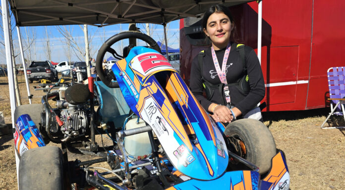 Melanie García es la líder de Menores 110cc en el Campeonato Provincial de Karting…