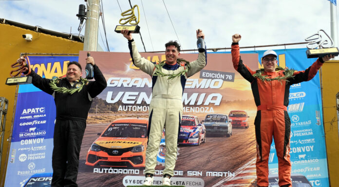 Corradi, Sabio y Antich el podio de la Clase 2, el 76° Gran Premio Vendimia quedó para Pablo Corradi en la 6° del Zonal Cuyano…
