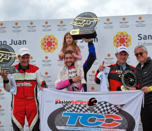 El campeón ganó en el TC Cuyano, Luisito se impuso de punta a punta en el Villicum, lo escoltaron su tío Fabián y su Papá Luis…